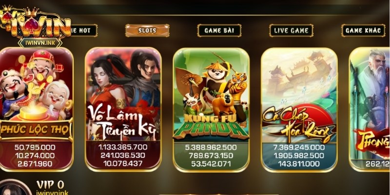 Nổ Hũ iWin Club quy tụ nhiều sảnh game độc quyền 