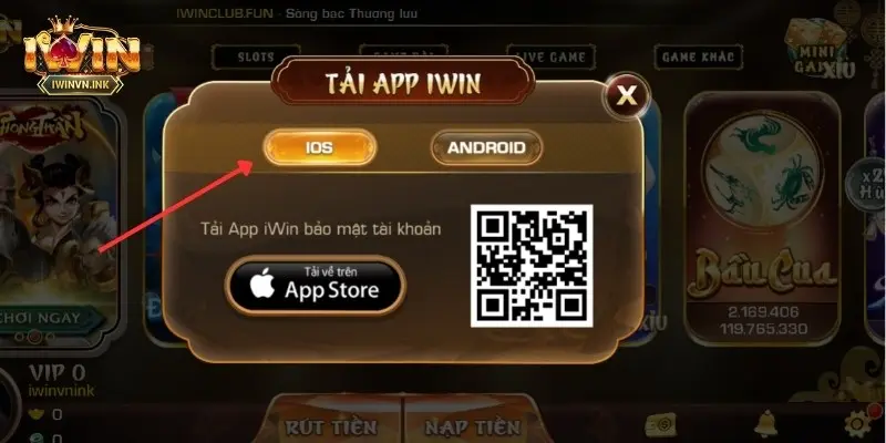 Tải app iWin cho hệ điều hành iOS với 4 bước đơn giản